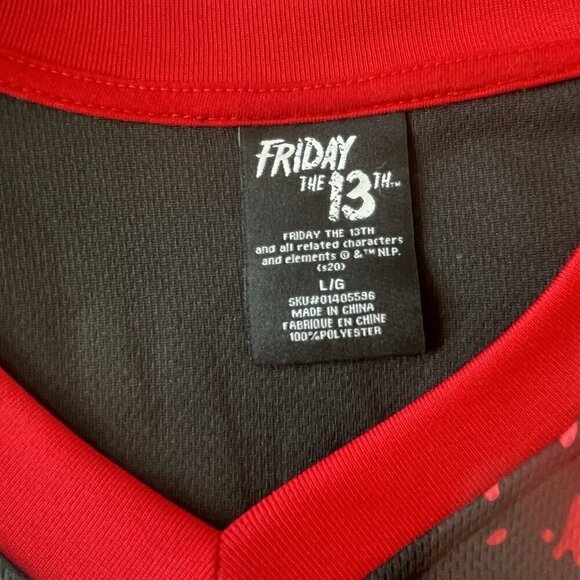 Friday The 13th Jason Voorhees Horror Movie Hockey Jersey Men Size Large Costume - Picture 5 of 13